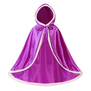 Cape à capuche de princesse pour enfants MS, costume de conte de fées en velours pour filles pour Halloween, Noël, fête costumée - Product Image 5
