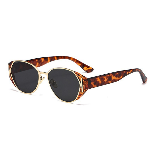 Luxury Oval Full Frame PC Adult Unisex Classic Cat Eye Sunglasses Fashion Daily Driving Travelling Shades UV400