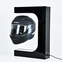 Présentoir de casque à lévitation magnétique en acrylique, rotatif et flottant, avec éclairage LED