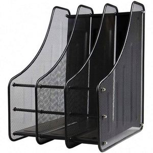 Magazine Holder Rack <b>Organizer</b> Racks Multipurpose Use to Display <b>Files</b> Metal Mesh Magazine <b>File</b> Holder Desk Organizing - Product Image 1