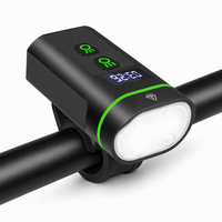 USB-Aufladbare LED-Fahrrad-Frontleuchte aus Aluminiumlegierung, Wasserdichte Fahrradlampe für Nachtfahrten