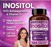 Capsules OEM Vegan Myo-Inositol Plus D-Chiro-Inositol pour favoriser l'équilibre hormonal, compléments alimentaires en capsules
