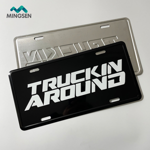 Geen Moq <span class=keywords><strong>Custom</strong></span> Logo Aluminium Reliëf Deocrative Kenteken Voor Voor En Achter Van Auto - Product Image 3