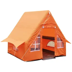 Outdoor 6.3 Cotton Air Pole Glamping Inflatable House Camping Portable Tent Winter Tent Camping Equipment