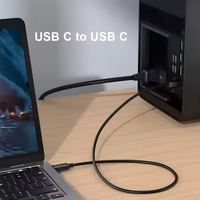 Cable de Carga Superrápida PD60W de 1M, Tipo-C, Revestimiento de TPE, Interruptor Controlable, Compatible con Cámara, Computadora, Dispositivos IOS y Android, Auriculares