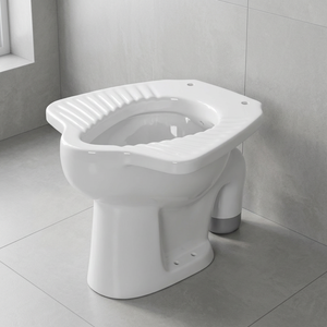 โถสุขภัณฑ์เซรามิกแบบอินเดีย EWC ระบบ Washdown แบบตั้งพื้น - Product Image 1