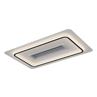 Ventilateur sans pales pour salon et chambre, plafonnier pour toute la maison, moderne et simple, en ABS, directement de l'usine d'éclairage de Zhongshan