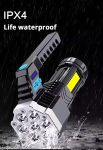 New 7 LED Flashlight <b>USB</b> Charging COB Side Light Patrol Portable Searchlight Outdoor Hand Lamp Flashlight <b>Torch</b> for Camping - Product Image 4
