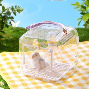 Modern Eco-Friendly Small Animal Carrier Cage Breathable <strong>Transport</strong> Crate <strong>for</strong> Gerbils Mice <strong>Ferret</strong> Green - Product Image 2