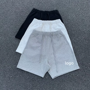 Shorts <span class=keywords><strong>Bermuda</strong></span> de Sport et de Gym de Luxe pour Hommes, en Coton Côtelé, Style Streetwear Oversize, avec Cordon de Serrage, Hip Hop, Vente en Gros - Product Image 1