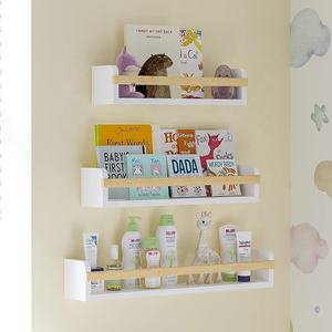 Lukywind personnalisé vente en gros ensemble de 3 pépinière blanc affichage décor flottant <span class=keywords><strong>brut</strong></span> <span class=keywords><strong>planche</strong></span> unité étagère blanc mur étagère à livres - Product Image 2