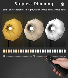 <span class=keywords><strong>Kit</strong></span> d'éclairage Softbox Octogonal 2 pièces avec ampoule LED et support pour studio photo, ensemble de lumière douce pour portrait et photographie en direct - Product Image 3