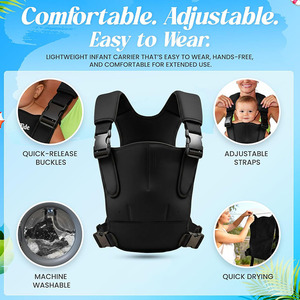 Nouveau <span class=keywords><strong>porte</strong></span>-bébé WaterLand imperméable pour nourrissons, <span class=keywords><strong>porte</strong></span>-bébé de poitrine avec sangles réglables, harnais léger pour tout-petits pour la piscine et la plage - Product Image 2