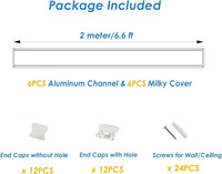 Profilé en aluminium pour bande d'éclairage à LED Diffuseur de canal en aluminium encastré Profilé à LED Bande lumineuse à LED