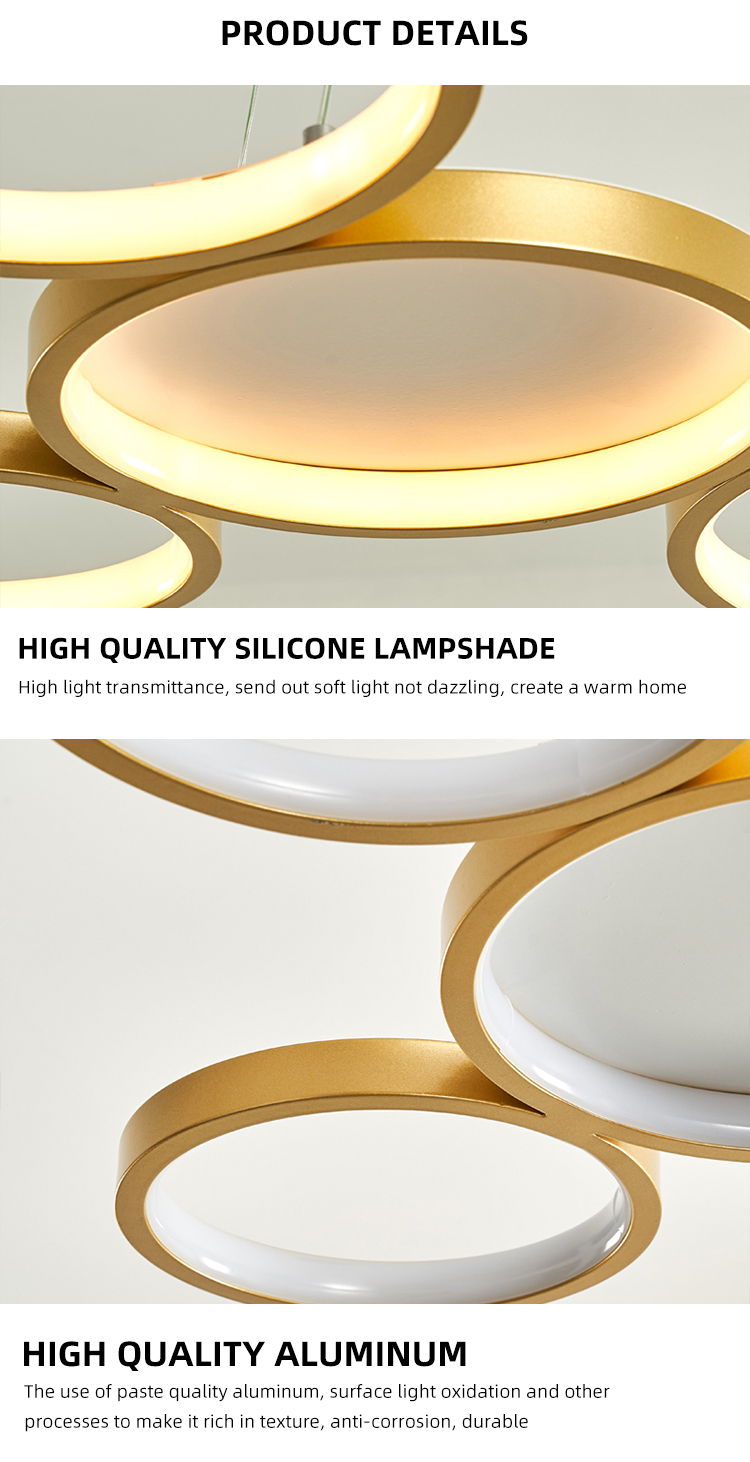 New Design Wholesale Gold Modern Designer Indoor Home Hotel Led Chandelier Pendant Lamp