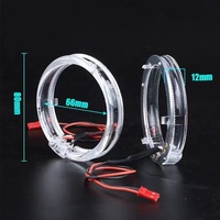 Nouveau 5W LED Demon Eye Phares pour Voitures Motos Coloré Daytime Running Light DRL 12V Mini Projecteur Lentille Nouveau DIY Lampe Kit