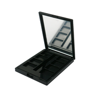 Fabricant palette de fard à paupières noir emballage cosmétique poudre compacte fond de teint