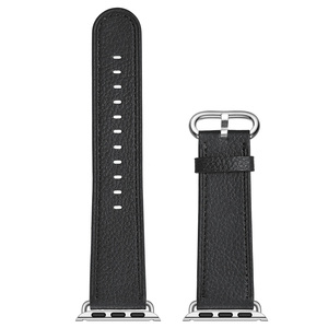 <span class=keywords><strong>Correa</strong></span> de cuero de lujo para reloj <span class=keywords><strong>Apple</strong></span> <span class=keywords><strong>Watch</strong></span>, pulsera femenina de lujo a la moda, de 22mm, en dos colores, Series 1, 2, 3, 4, 5, 6 - Product Image 4