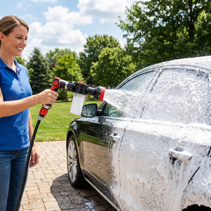 Pistolet à mousse haute pression pour lavage auto, canon à mousse neige 5 gallons, pistolet pulvérisateur d'eau <span class=keywords><strong>portable</strong></span> pour le nettoyage professionnel et domestique des véhicules - Product Image 5