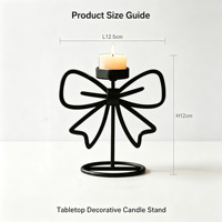 Support de bougie en métal noir ajouré, bougeoir décoratif de table en fer pour bougies chauffe-plat, idéal pour mariages, fêtes et décoration intérieure