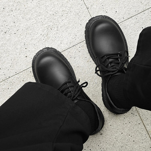 Chaussures Derby à plateforme pour hommes, à lacets, à semelle épaisse, chaussures habillées confortables, antidérapantes, pour un usage quotidien, le travail et les occasions formelles - Product Image 5