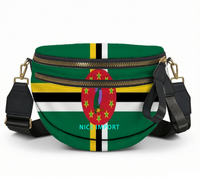 Sac à bandoulière léger pour femme avec drapeau des Bermudes, sac de loisirs patriotique avec fermeture éclair