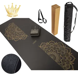 Polymeer Milieuhars 4Mm Mandala Antislip Pu Rubber Yoga Mat