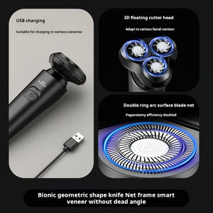 <span class=keywords><strong>Rasoir</strong></span> électrique rotatif pour hommes 4-en-1 étanche USB rechargeable Tondeuse à barbe <span class=keywords><strong>Rasoir</strong></span> pour usage domestique - Product Image 3