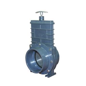 Пластиковый ПВХ серый нож затвор для орошения с веслом SS - Product Image 1