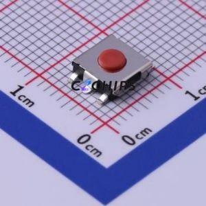 UK-B0230G25-SP25Y Tactile Switch SMD-4P,6.2x6.2mm Switch Single Pole Single Throw Round Button 2.5N Vertical Mount - Product Image 1