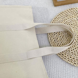 Borsa Tote in tela molto grande di alta qualità naturale Extra Large Tote Bag in tela pesante - Product Image 4