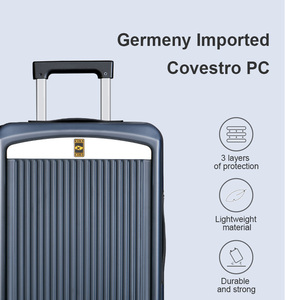 Mgob mang theo trên vali tay mang theo hành lý màu đen trọng lượng nhẹ PC hành lý YKK dây kéo cabin xe đẩy vali 20 inch - Product Image 4