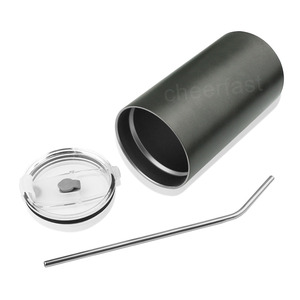 Gobelet droit à double couche de conception la plus récente avec paille 20oz glace réutilisable Americana <span class=keywords><strong>thermos</strong></span> sous vide <span class=keywords><strong>thermos</strong></span> étanche café Chaud - Product Image 3