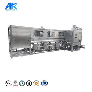 Full Automatic 5 Gallon 20 Liter Bottling Plant Electric Engine & Gear 18.9 Liter Barrel Water Filling Production Line Machine