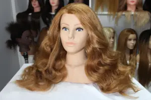 Cosmétologie cheveux synthétiques bouclés coupe tresses pratique coiffure Mannequin poupées style professionnel barbier formation tête