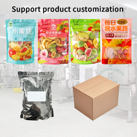 Bulk Groothandel FD Gemengde Fruitjes Knapperig Halal Gecertificeerd Vacuüm Gefrituurde Vriesgedroogde Gezonde Snacks Gedroogde Fruitmix