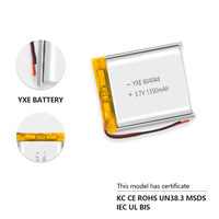 Batteries au lithium-ion à haute sécurité 3.7V/1350mah 604048 de Offre Spéciale d'usine pour l'électronique grand public portable