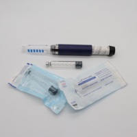 NOUVEAU Flacon en verre neutre stérile pharmaceutique mat de 1 ml/1,8 ml/3 ml/4 ml avec bouchon couronne, emballage sérigraphié