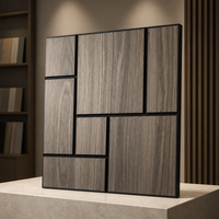 Panneaux muraux acoustiques autocollants en PVC PET, absorption acoustique, design moderne, NRC 0.9