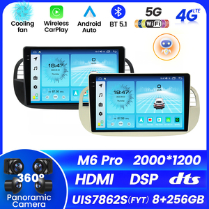 MEKEDE M6 Pro Android 12 8core 8 + 256GB 2K DSP 2din GPS WIFI autoradio stéréo pour 1DIN pour <span class=keywords><strong>Fiat</strong></span> 500 - Product Image 2