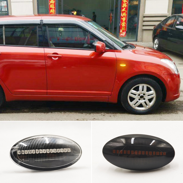 LED Dynamic Turn Signal Side Marker Light for Suzuki Grand Vitara Vtarai Jimny Swift SX4 S-Cross APV Arena XL7 Alto Fiat Sedici