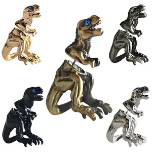 Accessori gotici Vintage per donna uomo Punk Dinosaur Stud Earring Anime orecchini in acciaio inossidabile gioielli Unisex