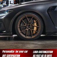 Jantes personnalisées Felde concaves de 19 à 24 pouces, argentées, en aluminium forgé monobloc, 5x114.3 5x115 pour Toyota Camry Honda Civic Audi Rs7