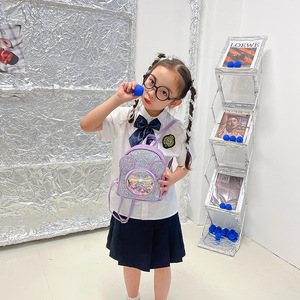 Mochilas Escolares Brillantes de Moda con Dibujos Animados de <span class=keywords><strong>Minnie</strong></span> y Mickey, de Gran Capacidad, de Cuero, Impermeables, para Viajes, para Niños - Product Image 6