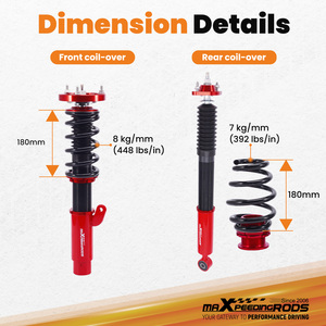 Maxpeedingrods Amortiguación Suspensión Choque Coilover para BMW <span class=keywords><strong>E46</strong></span> Convertible 318i 330ci <span class=keywords><strong>325ci</strong></span> 323ci 320cd 330cd 330i 325i 328i 318d - Product Image 3
