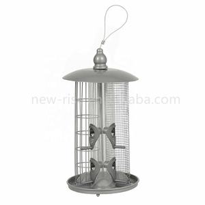 Mangeoire à oiseaux suspendue de luxe 3 en 1 pour jardin <span class=keywords><strong>sauvage</strong></span> Mangeoire à graines, noix, grosse boule de suif Station d'alimentation résistante à la mastication et aux intempéries - Product Image 1