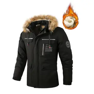 Outdoor invernale Casual antivento caldo con cappuccio Softshell giacca in pile per gli uomini vestiti per l'arrampicata con sci