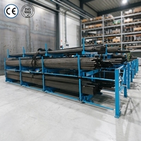 Étagère cantilever télescopique double face robuste 5000 kg, bras réglable, profilé en acier, installation par emboîtement