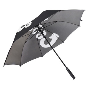 Parapluie de golf imprimé personnalisé avec logo blanc pour hommes à impression coupe-vent automatique en Chine - Product Image 2