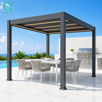 Pergola motorisée en aluminium à lames orientables imperméables QINGYING